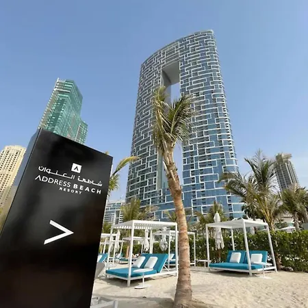 Panoramic Sea & Palm Views 2Br Address Beach Resort Jbr Дубай Экстерьер фото