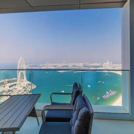 Panoramic Sea & Palm Views 2Br Address Beach Resort Jbr Дубай Экстерьер фото